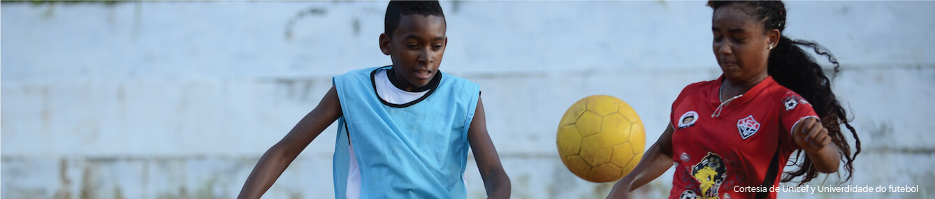 El Reto en la región hemos apoyado una iniciativa innovadora de UNICEF Brasil y la Universidad del Fútbol 